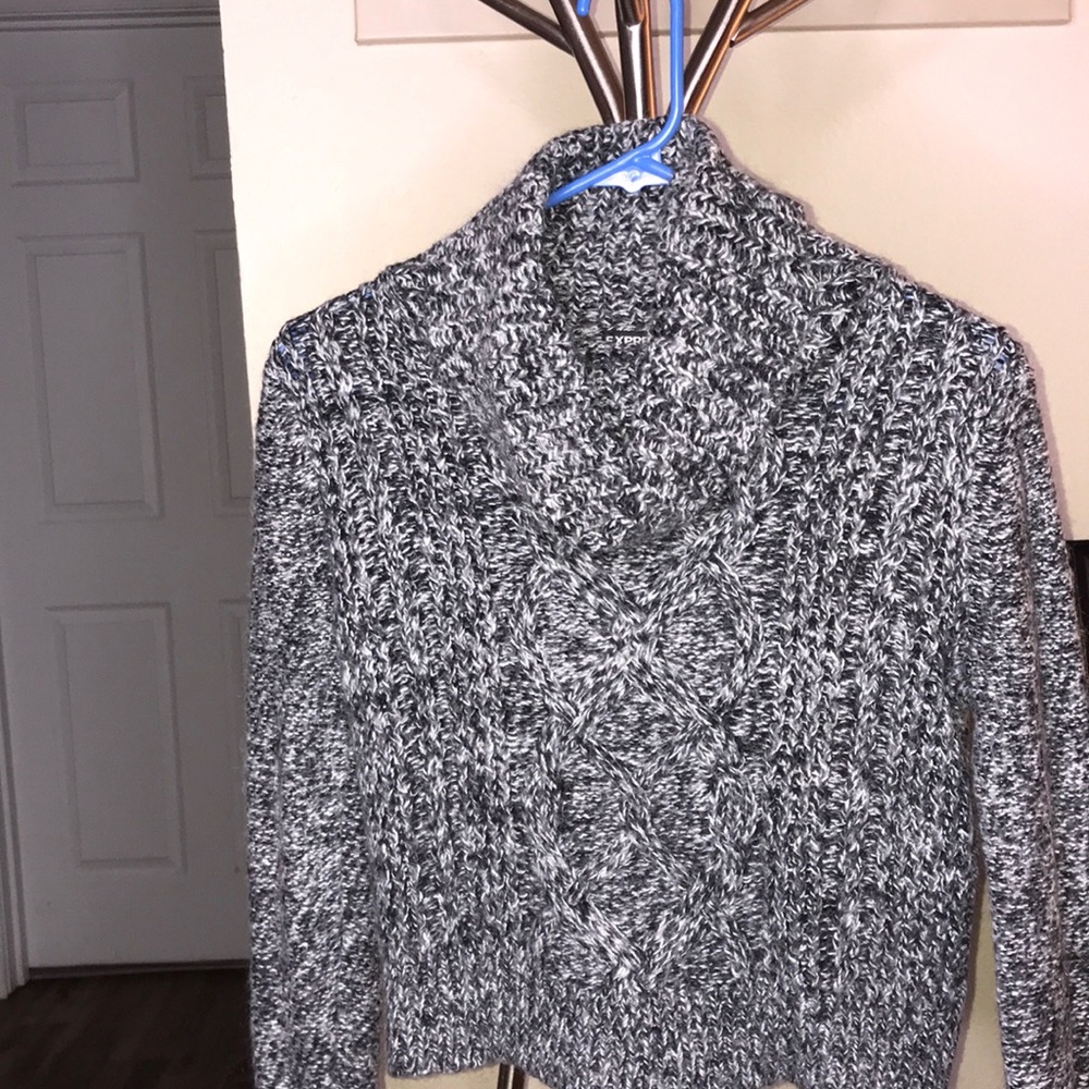 Fuzzy Grey Crewneck sweater